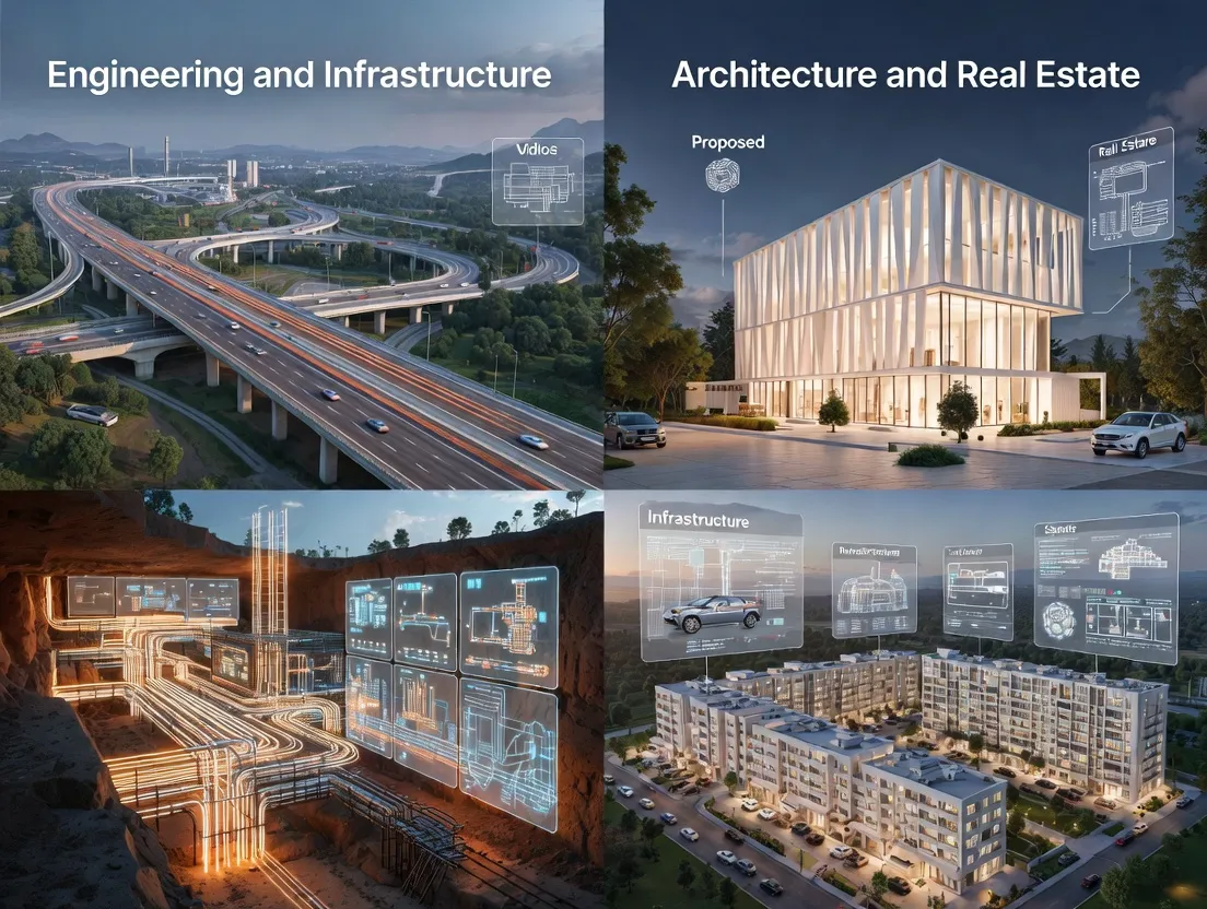 3D video applications across engineering and architecture