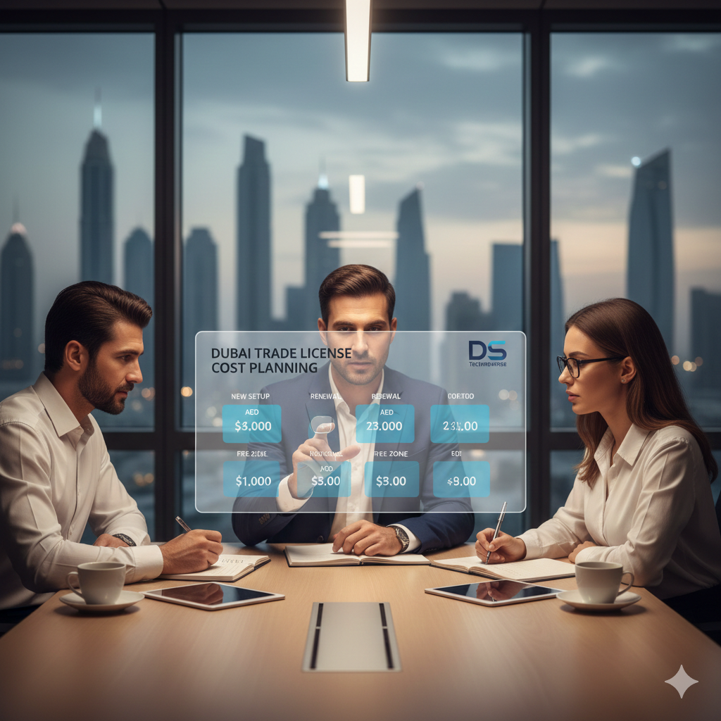 DS Technoverse consultation for Dubai Trade License cost planning